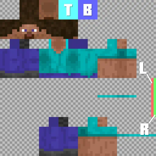 Размещение плаща в скин игрока