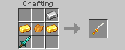 Изготовление катаны из красителя и золота