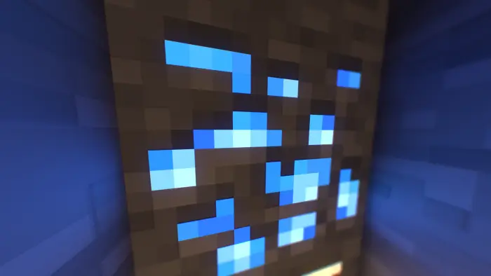 Яркая руда, излучающая свет