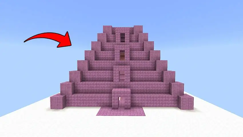 Пурпурный храм, парящий на облаке