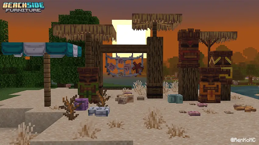 Маленькие пляжные декорации