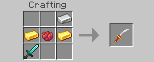 Изготовление красного длинного меча