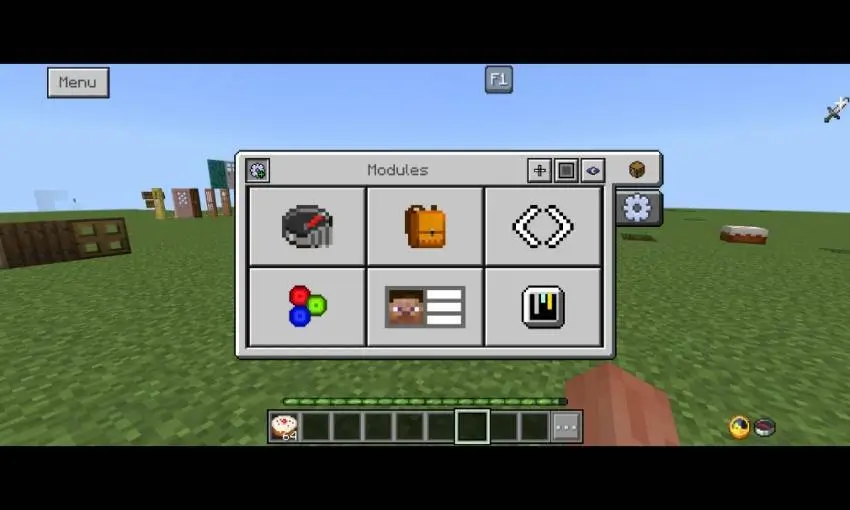 Меню модулей