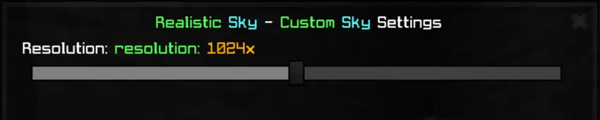 Среднее качество прорисовки неба в игре