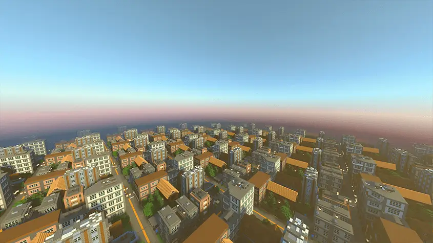 Бесконечный город с множеством одинаковых домов