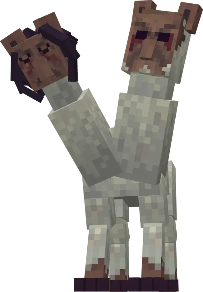 Двухголовая лама с человеческими лицами