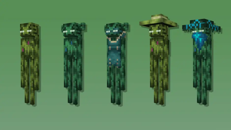 Эндермены из листвы