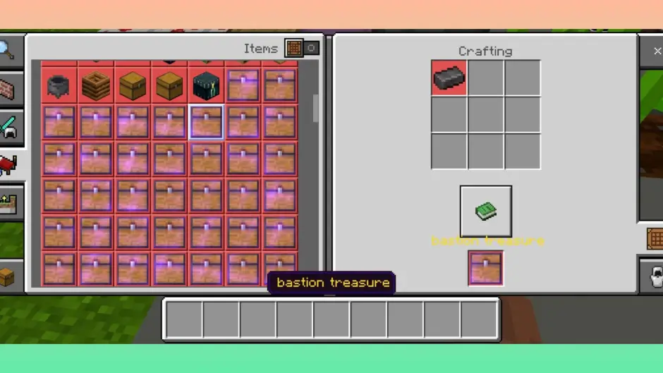 Крафт сундука из сокровищницы бастиона