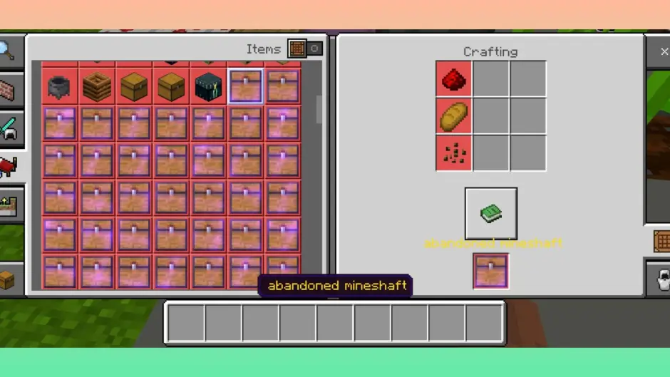 Крафт сундука из заброшенной шахты