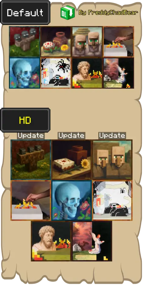 Восемь обновленных картин в HD качестве