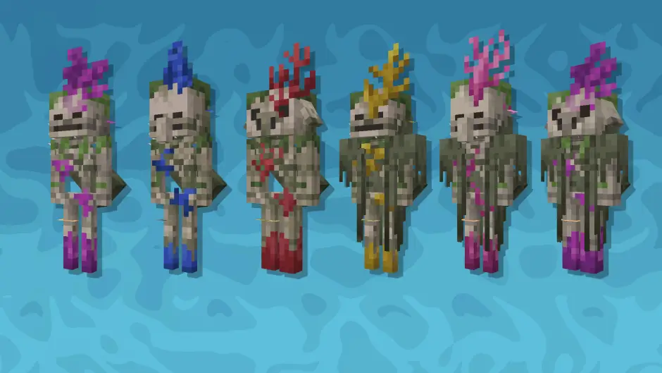 Коралловый вид скелетов