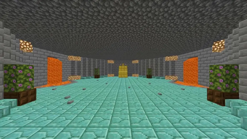 Локация с полом из призмарина