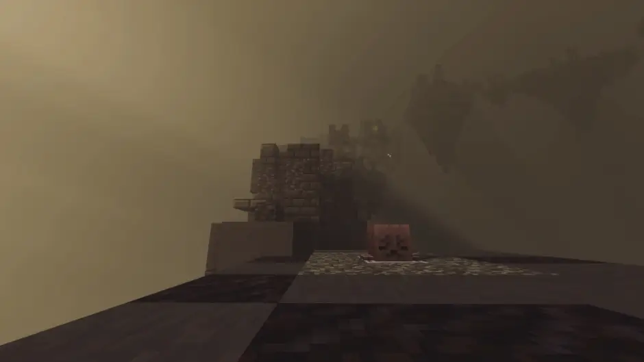 Мрачный мир с паркуром и сухим гастом