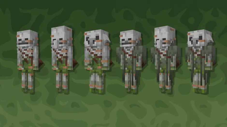 Джунглевый вид скелетов