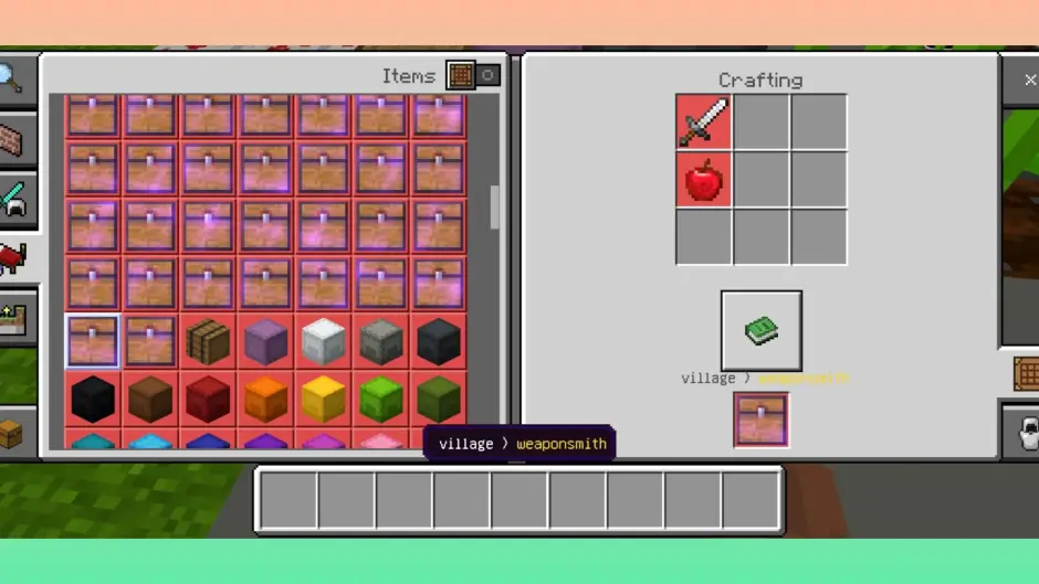 Крафт сундука из кузницы