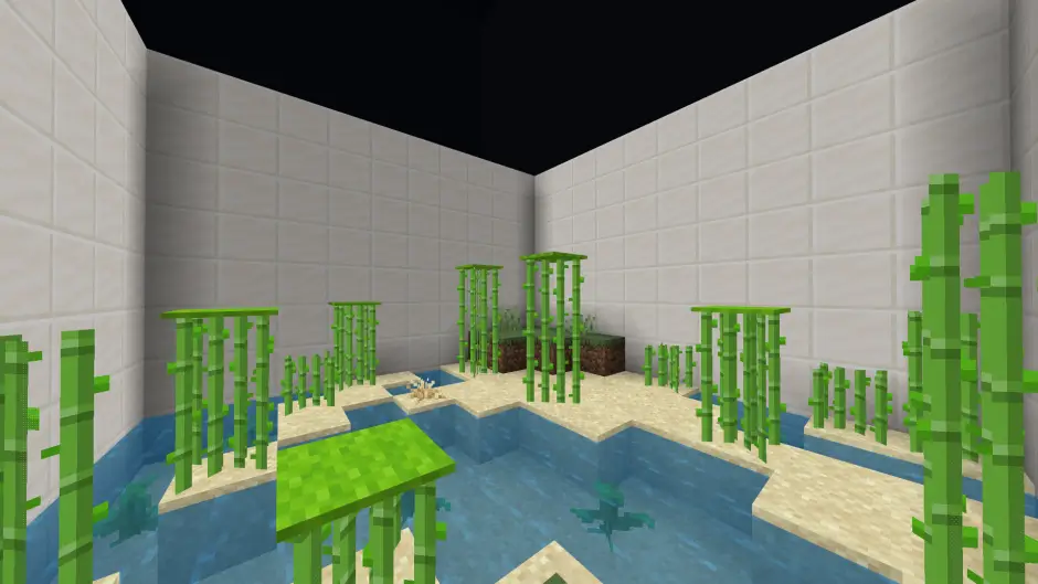 Уровень паркура с тростниками