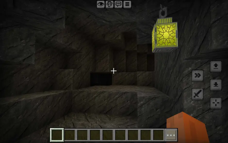 Детализированный фонарь в пещере