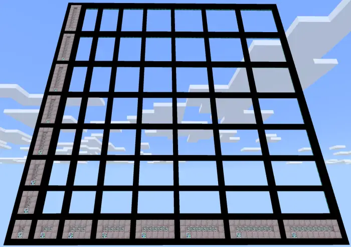 Сетка размеров портала