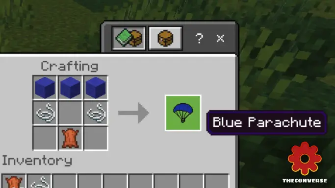 Крафт синего парашюта