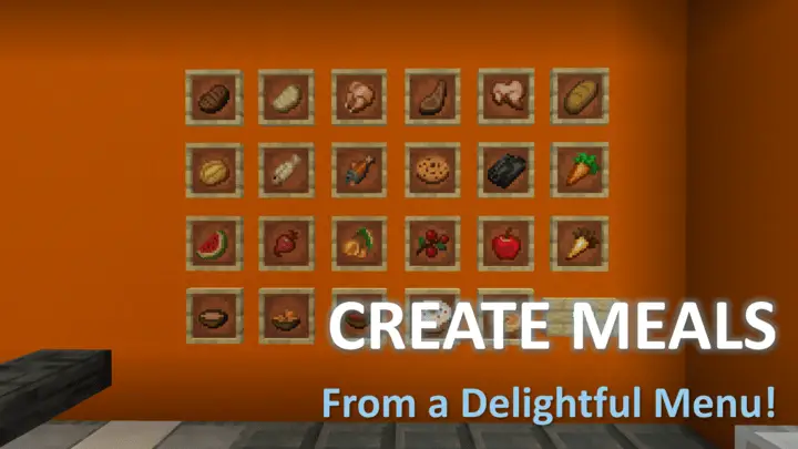 Разнообразные блюда в рамках на стене