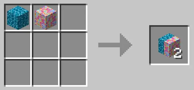 Крафт обоев из голубых и цветных обоев