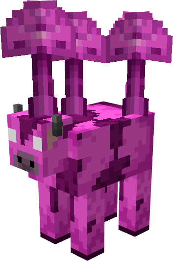 Розовая грибная корова энда