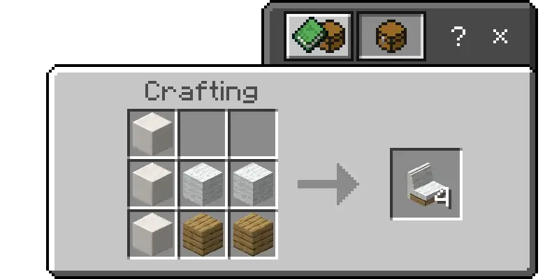 Крафт небольшого кресла из белой шерсти