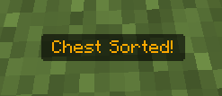 Сообщение о сортировке сундука