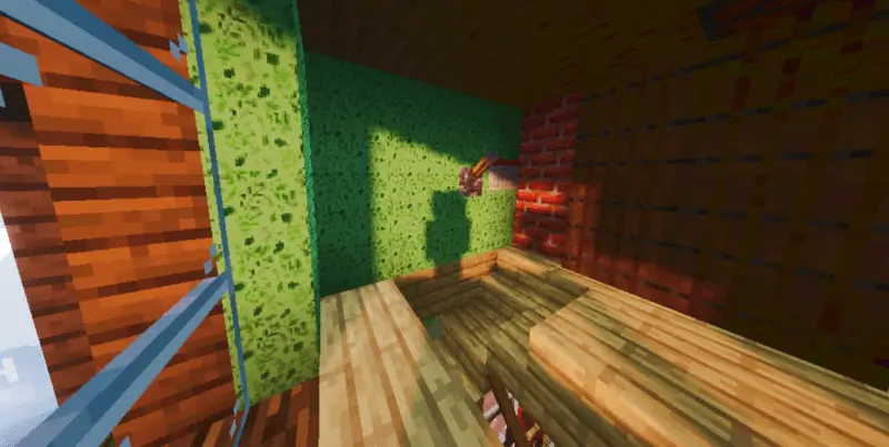 Зелёные обои в игре