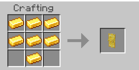 Крафт золотого щита