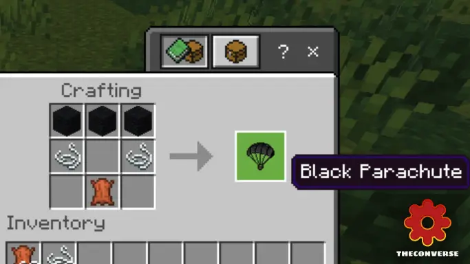 Крафт чёрного парашюта