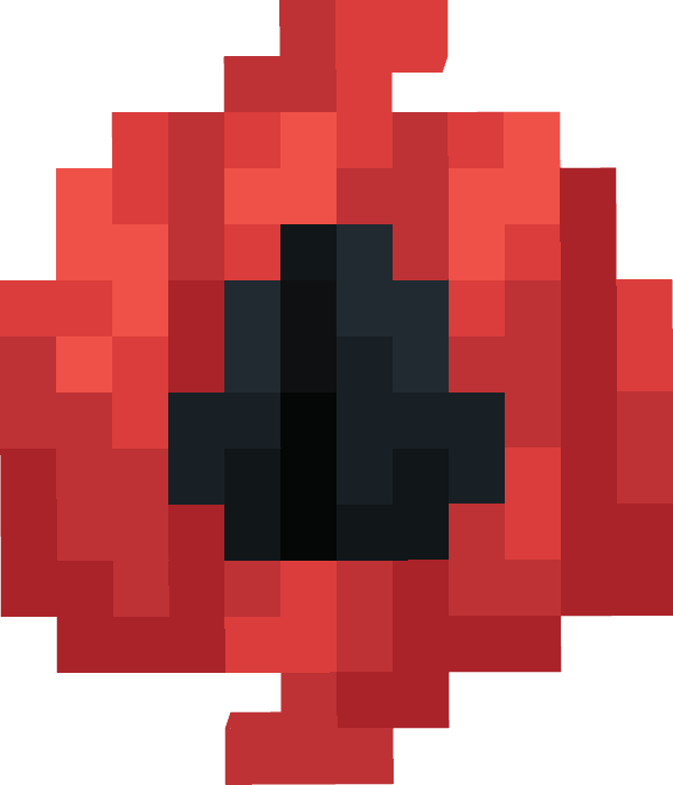 Красный цветок в виде предмета