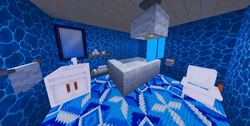 Голубые обои в игре