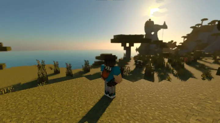 Колчан для стрел на игроке