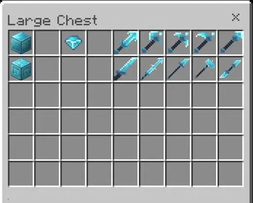 Предметы и блоки из чистого алмаза