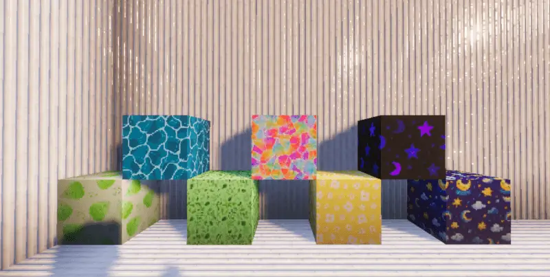 Полные блоки обоев с другого ракурса