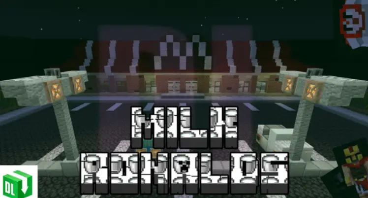 Парковка возле закусочной под ночным небом