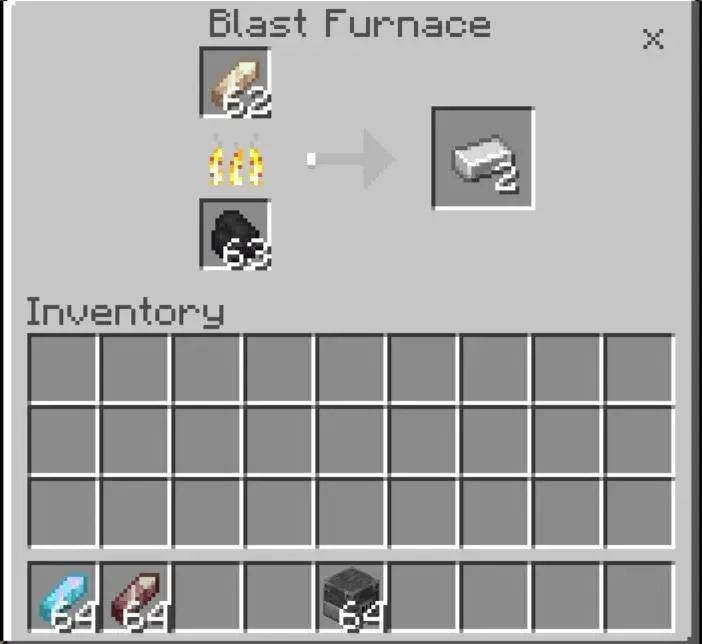 Крафт железа из железного осколка аметиста