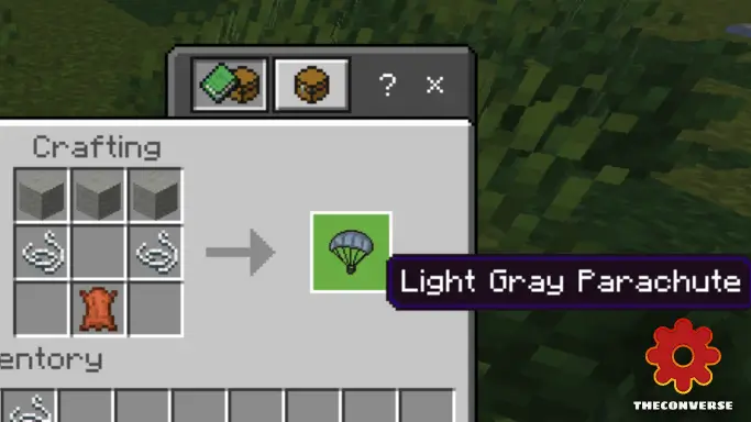 Крафт светло-серого парашюта