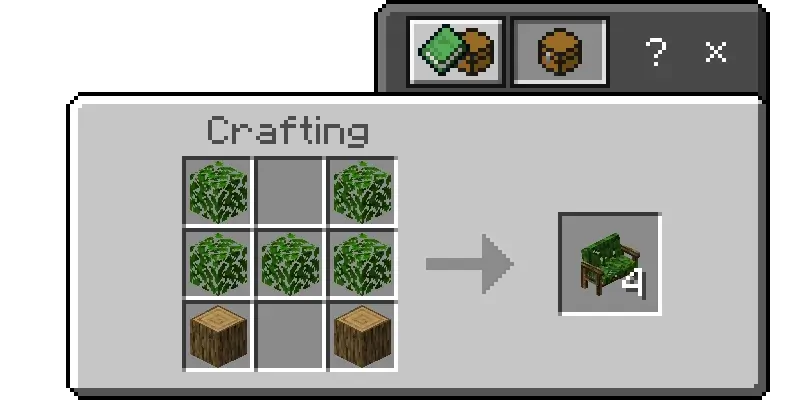 Изготовление скамьи из листьев и древесины