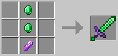 Крафты изумрудных инструментов