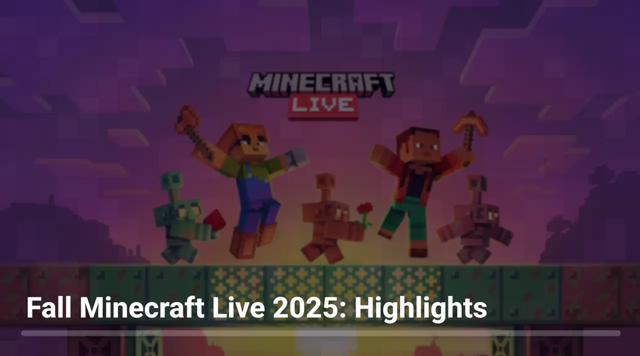 Minecraft Live 2025 Fall Recap