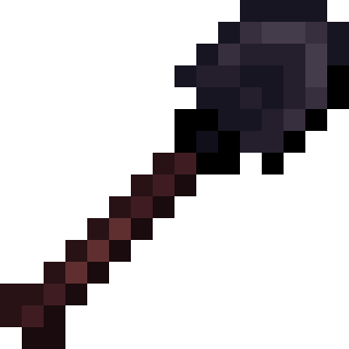 Лопата из тёмной стали