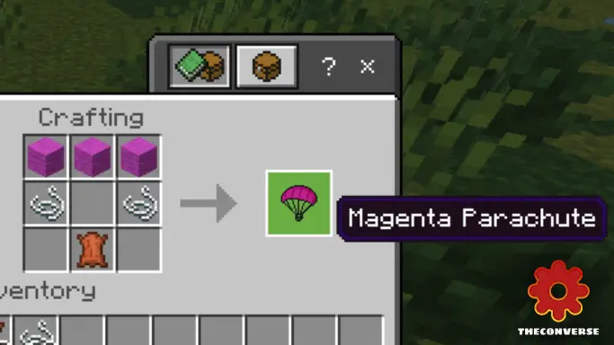 Крафт тёмно-розового парашюта