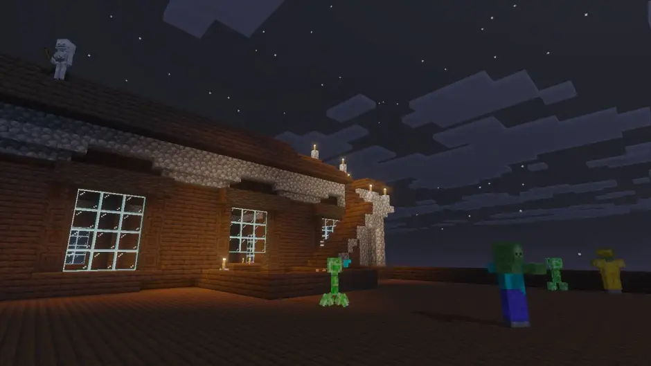 Мобы на особняке