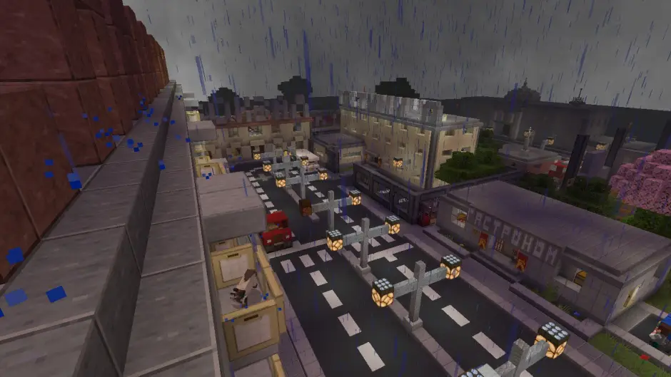 Вид на городскую улицу