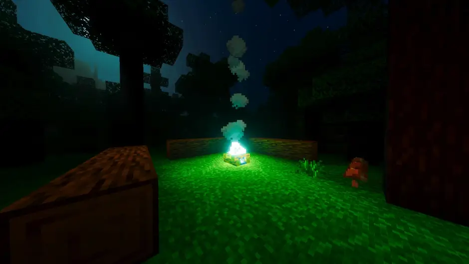 Новый вид освещения от костра