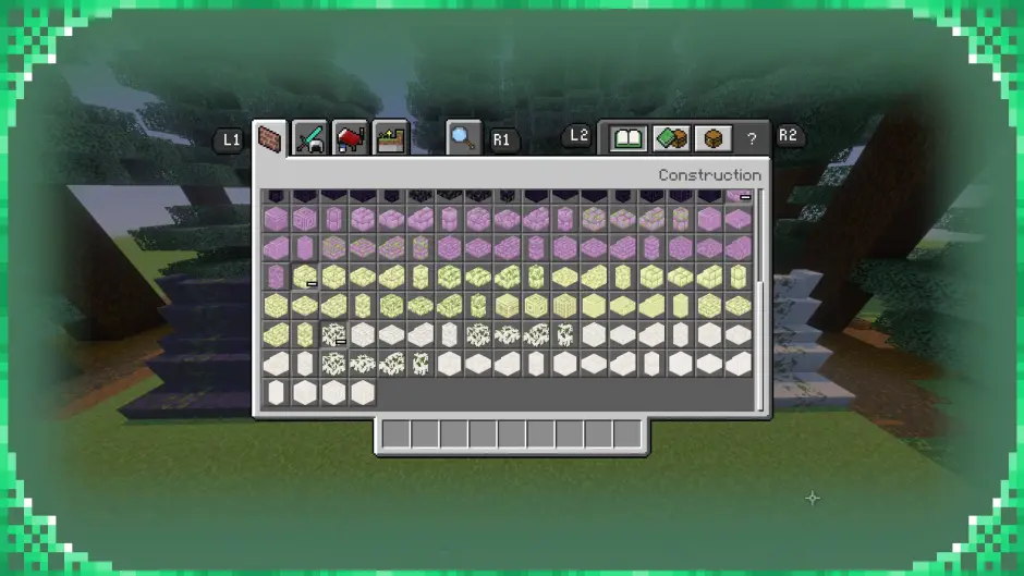 Новые блоки в творческом режиме