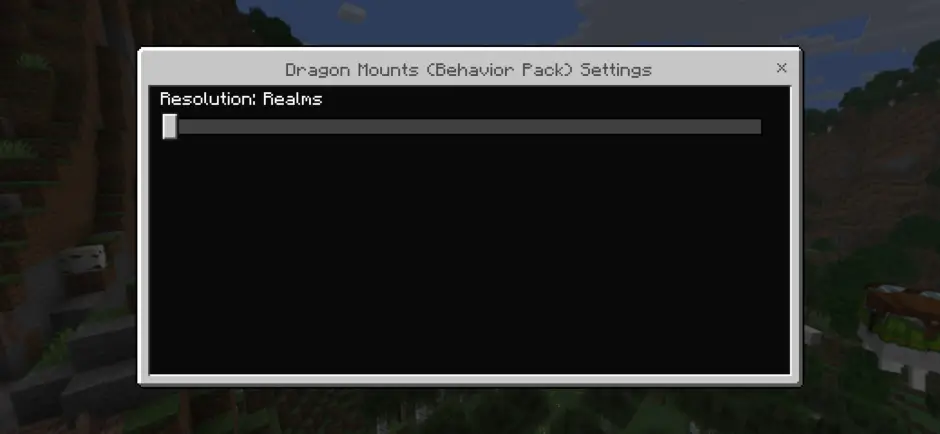 Настройки мода