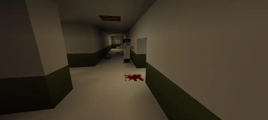 Жуткий врач в коридоре